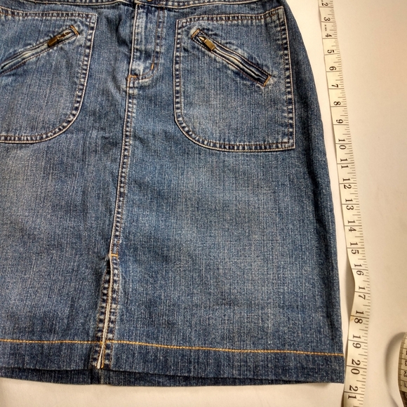 Lauren Jean Co. Ralph Lauren Denim Skirt 6 - Picture 4 of 5